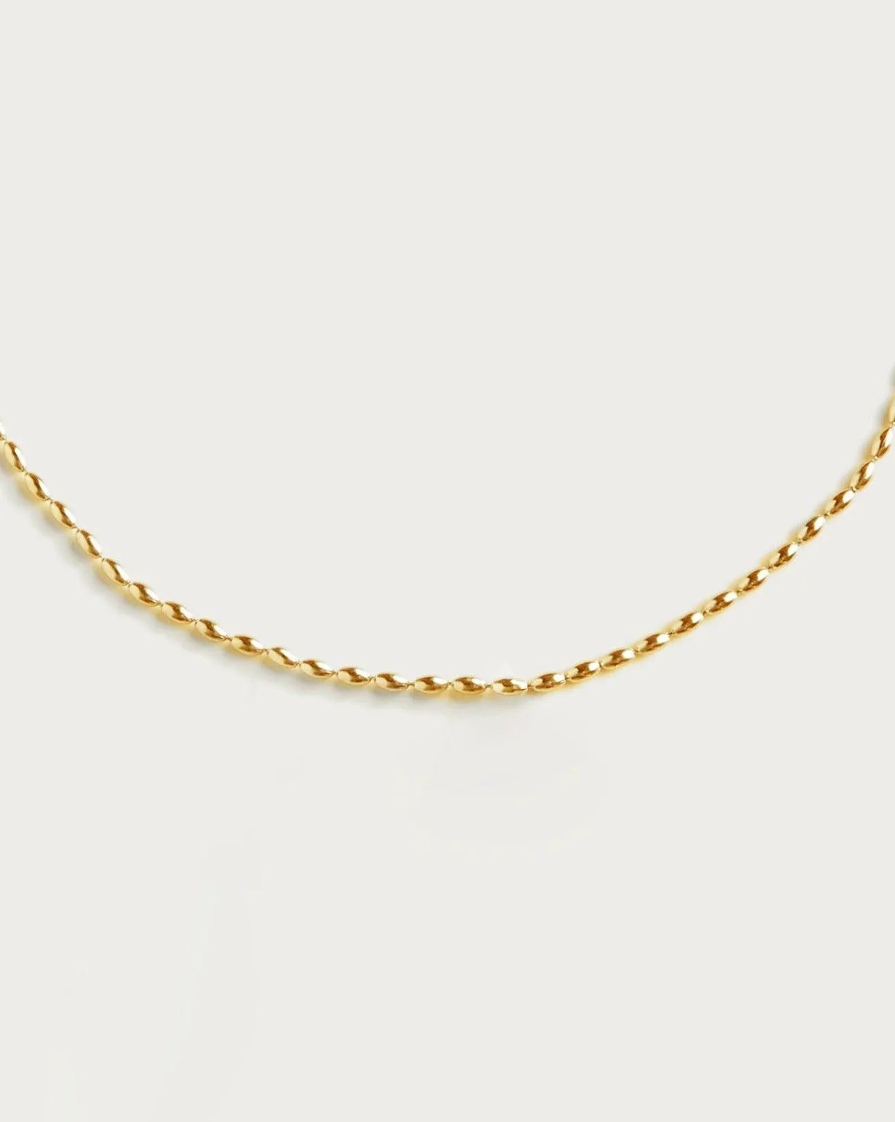 Mini Metal Beads Necklace in Gold