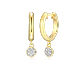 Monte Luna Yellow Diamond HGuggie Earrings