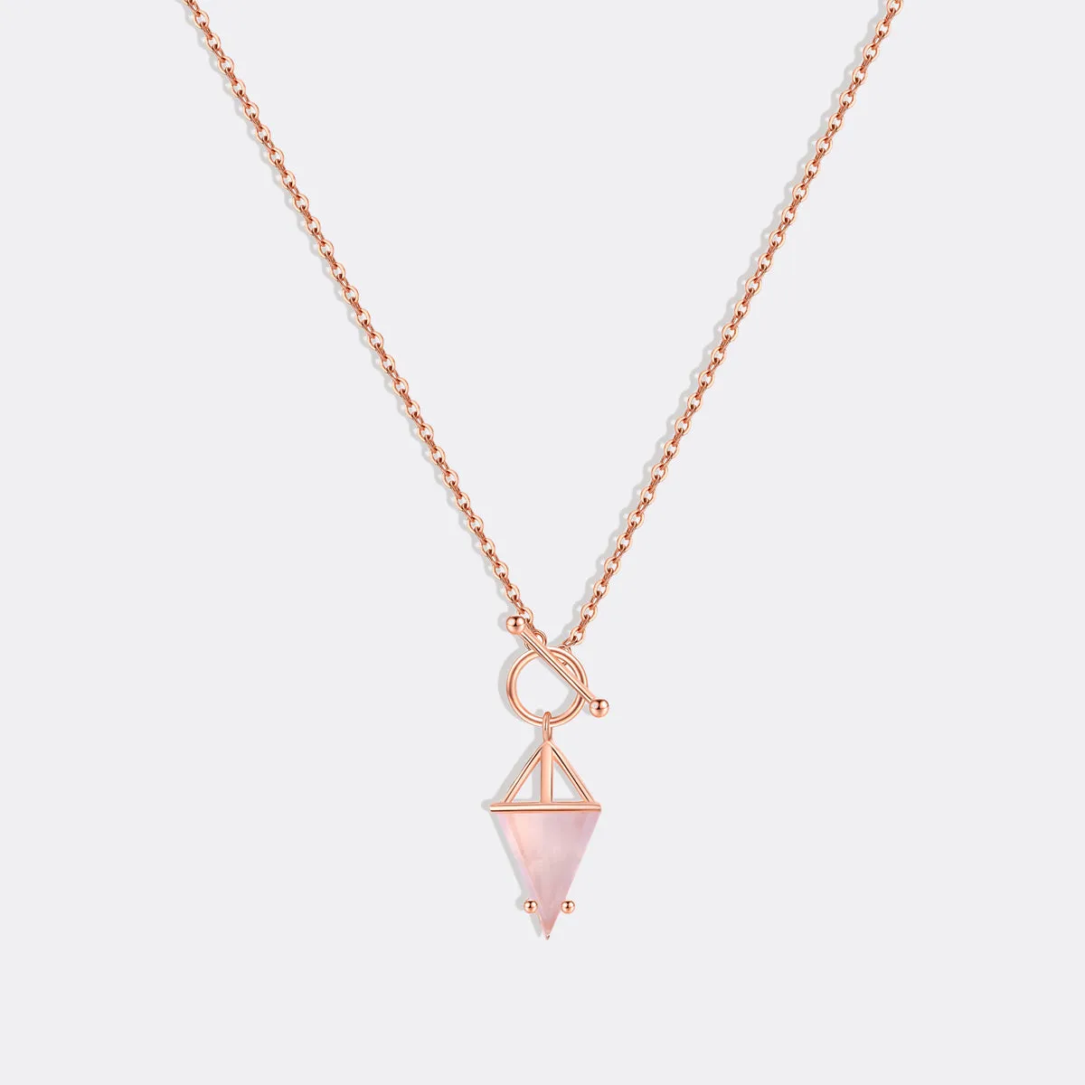 Moonstone Power Pendant T-Lock Necklace