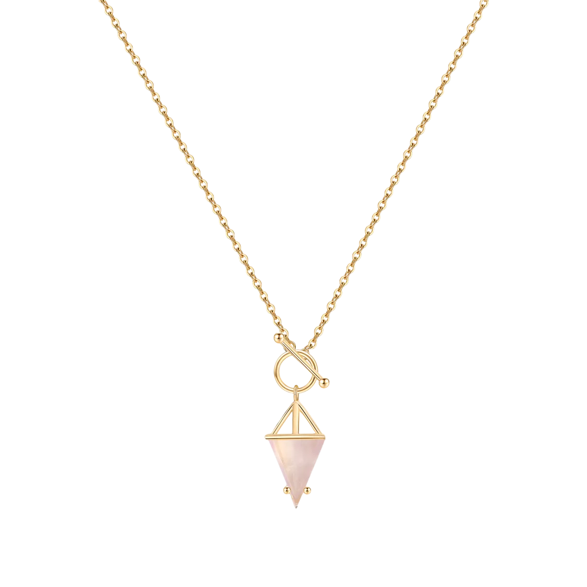 Moonstone Power Pendant T-Lock Necklace