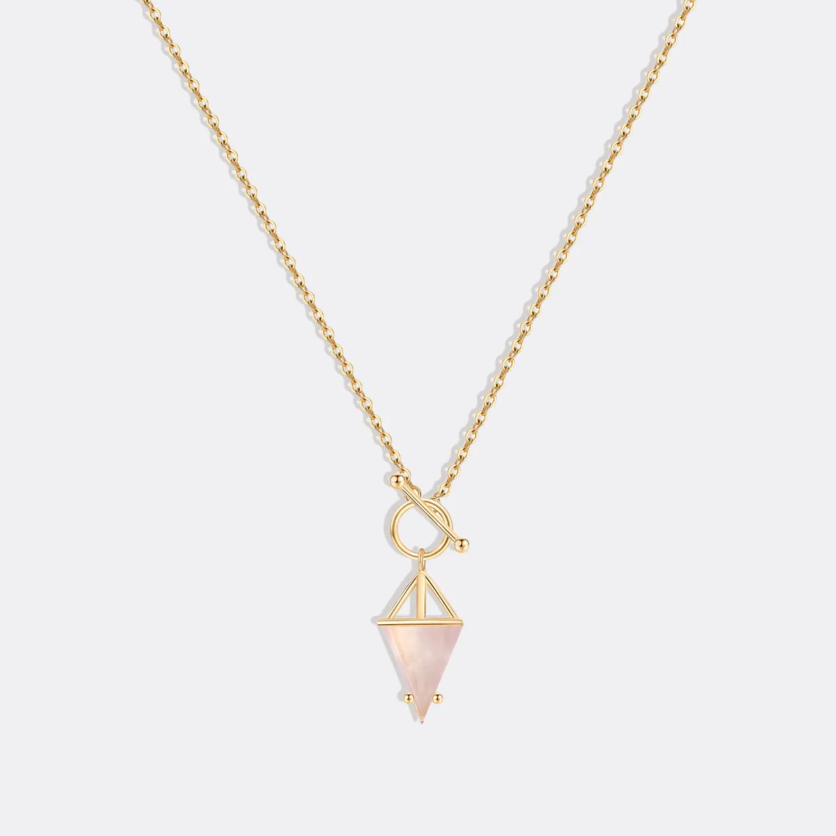 Moonstone Power Pendant T-Lock Necklace