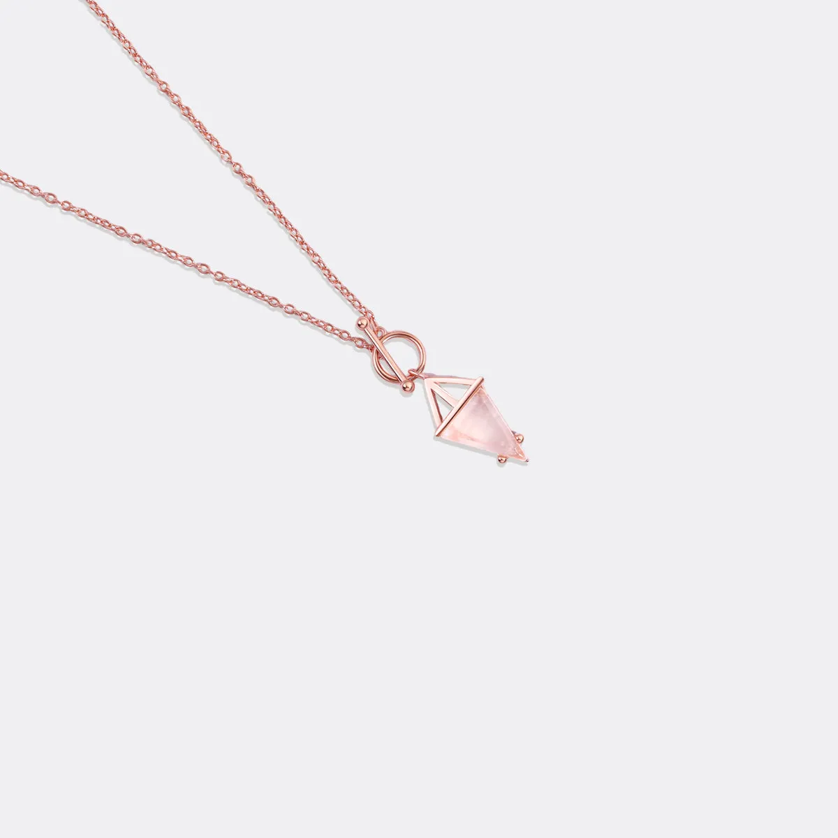 Moonstone Power Pendant T-Lock Necklace