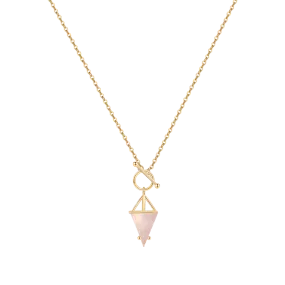 Moonstone Power Pendant T-Lock Necklace
