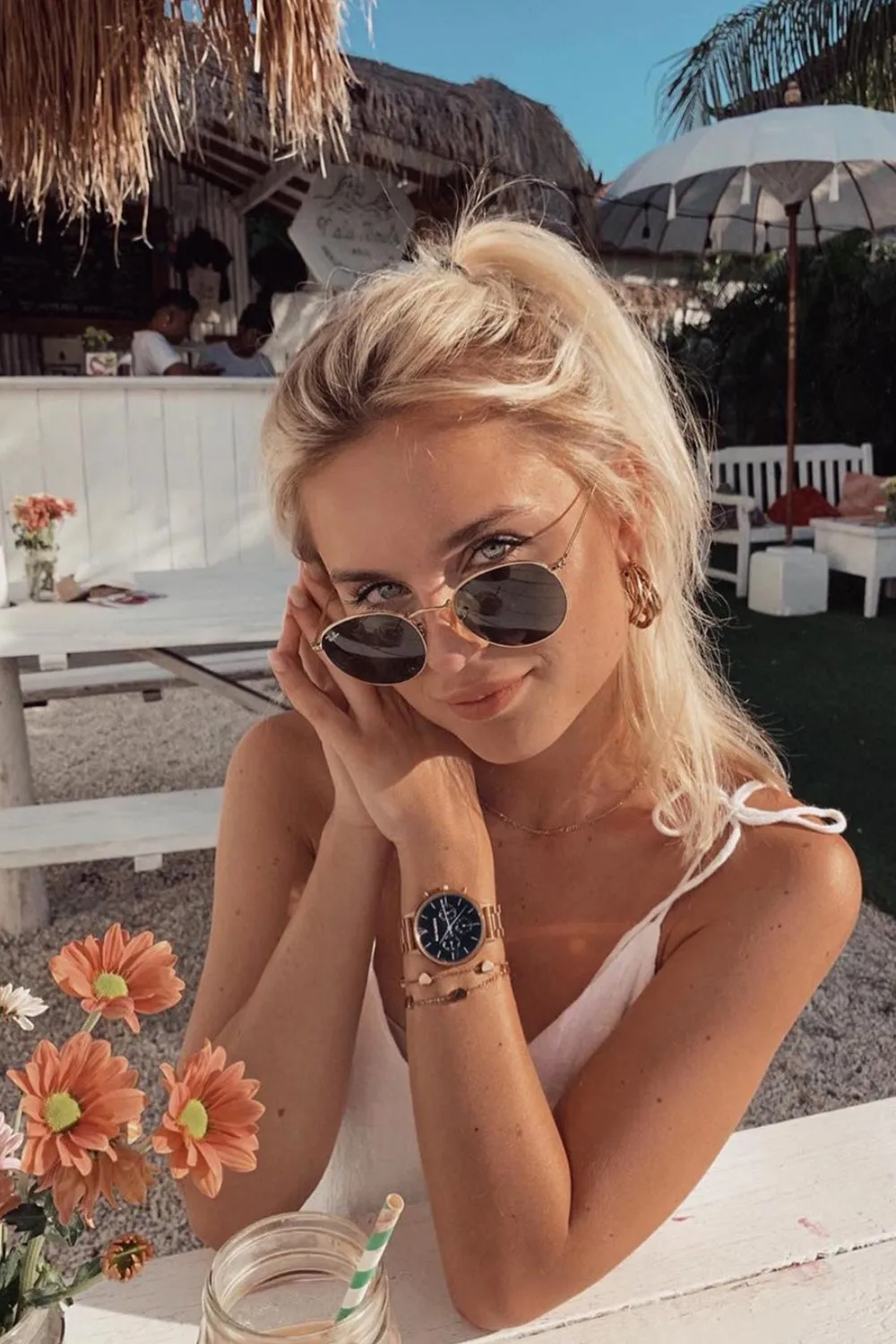 Multifunctional Rose Gold Black Link