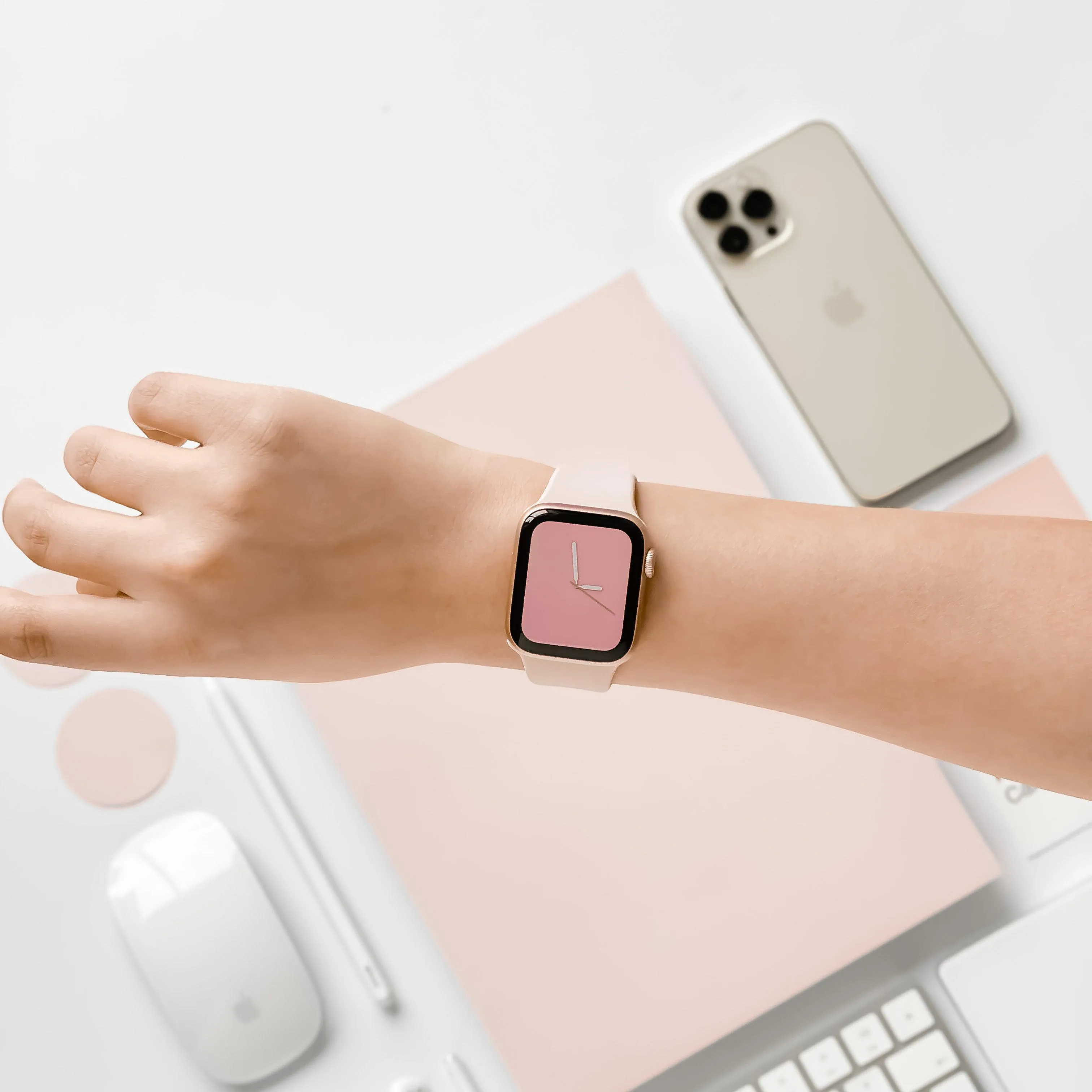 NAKD Apple Watch Strap - Dusty Pink