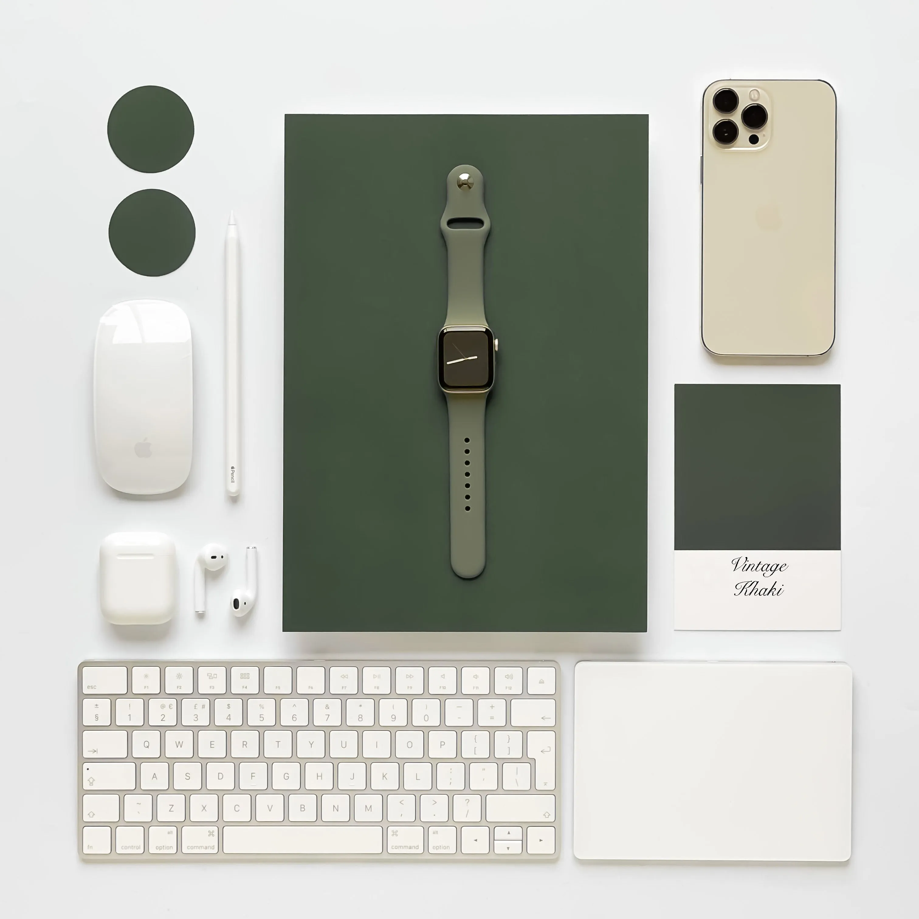 NAKD Apple Watch Strap - Vintage Khaki