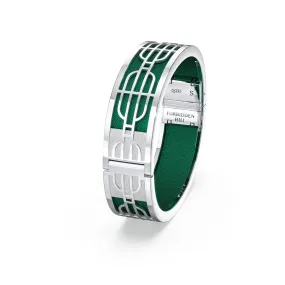 Nanyang Dream Bangle - Emerald Green - Sterling Silver