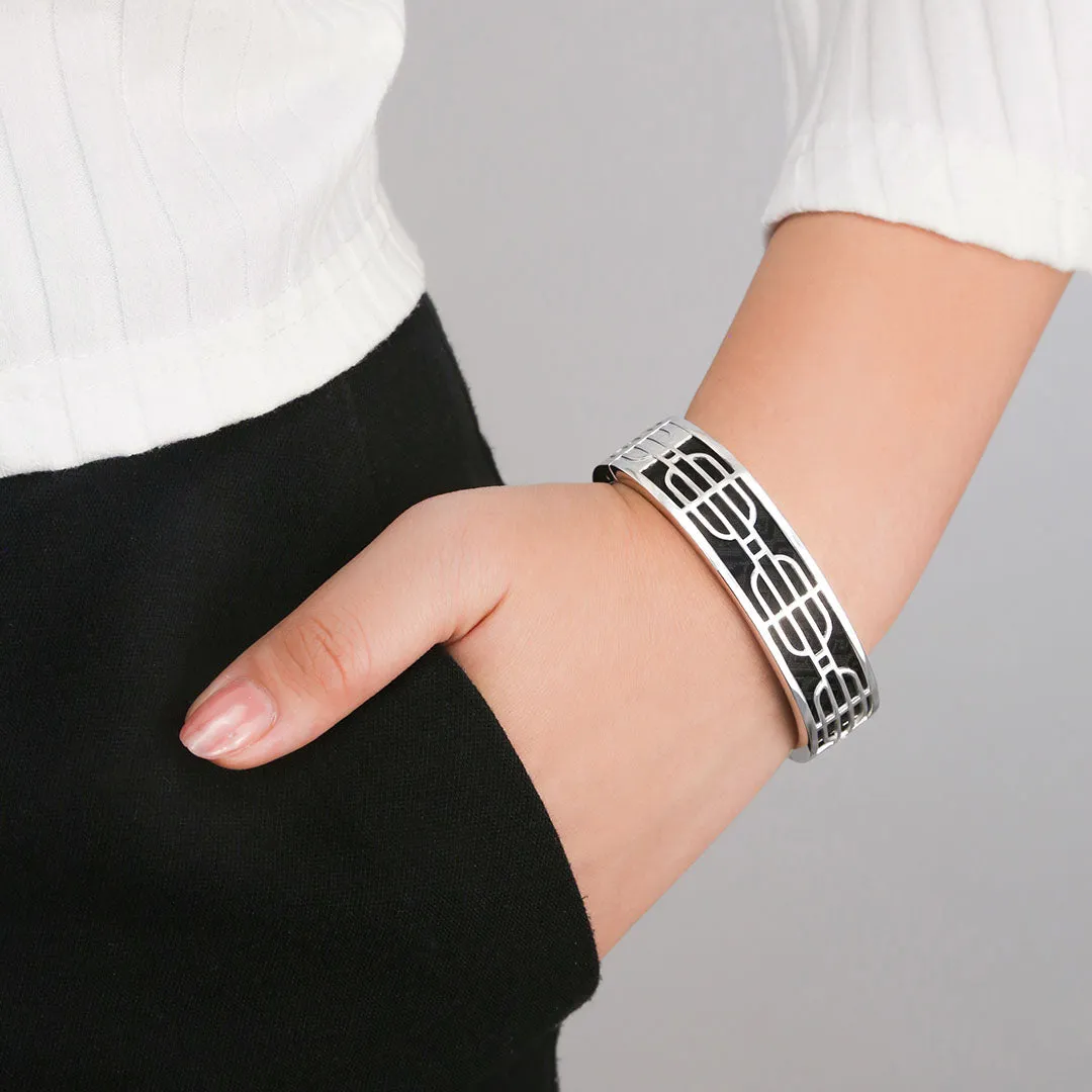 Nanyang Dream Bangle - Pomelo Green - Sterling Silver