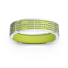 Nanyang Dream Bangle - Pomelo Green - Sterling Silver