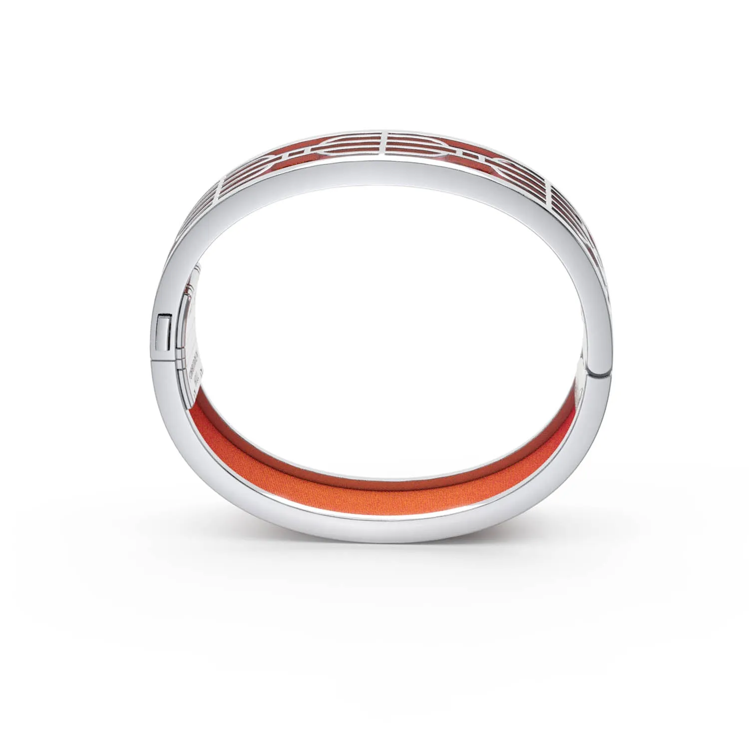 Nanyang Dream Bangle - Sunset Orange - Sterling Silver