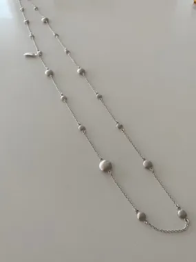 Necklace in Brushed Silver
