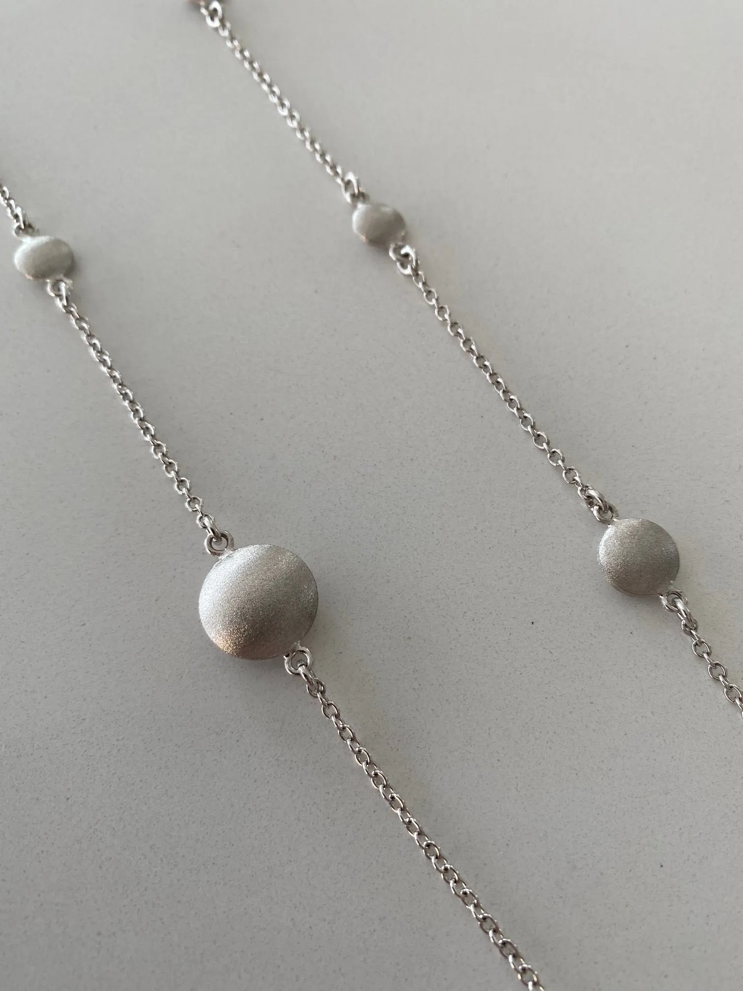 Necklace in Brushed Silver