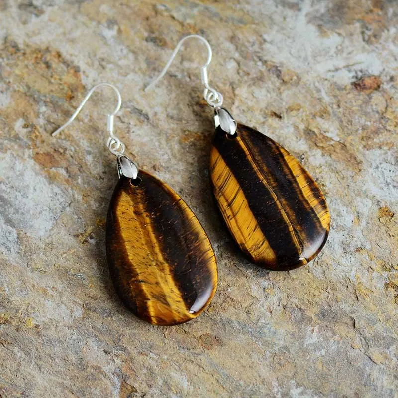 Ngurrbul Tiger's Eye Drop Earrings