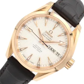 Omega Seamaster Aqua Terra Co-Axial 231.53.39.22.02.001 Red Gold Watch Men's Used