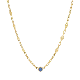 Opal Solitaire Sequin Necklace