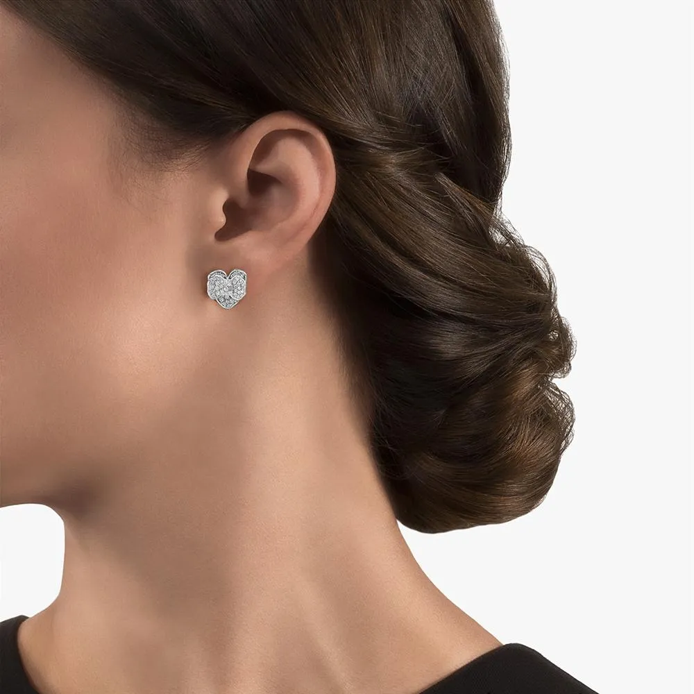 Orchid 11mm Earring with Diamonds