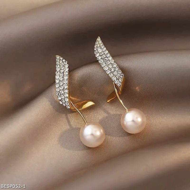 Pearl drop earrings