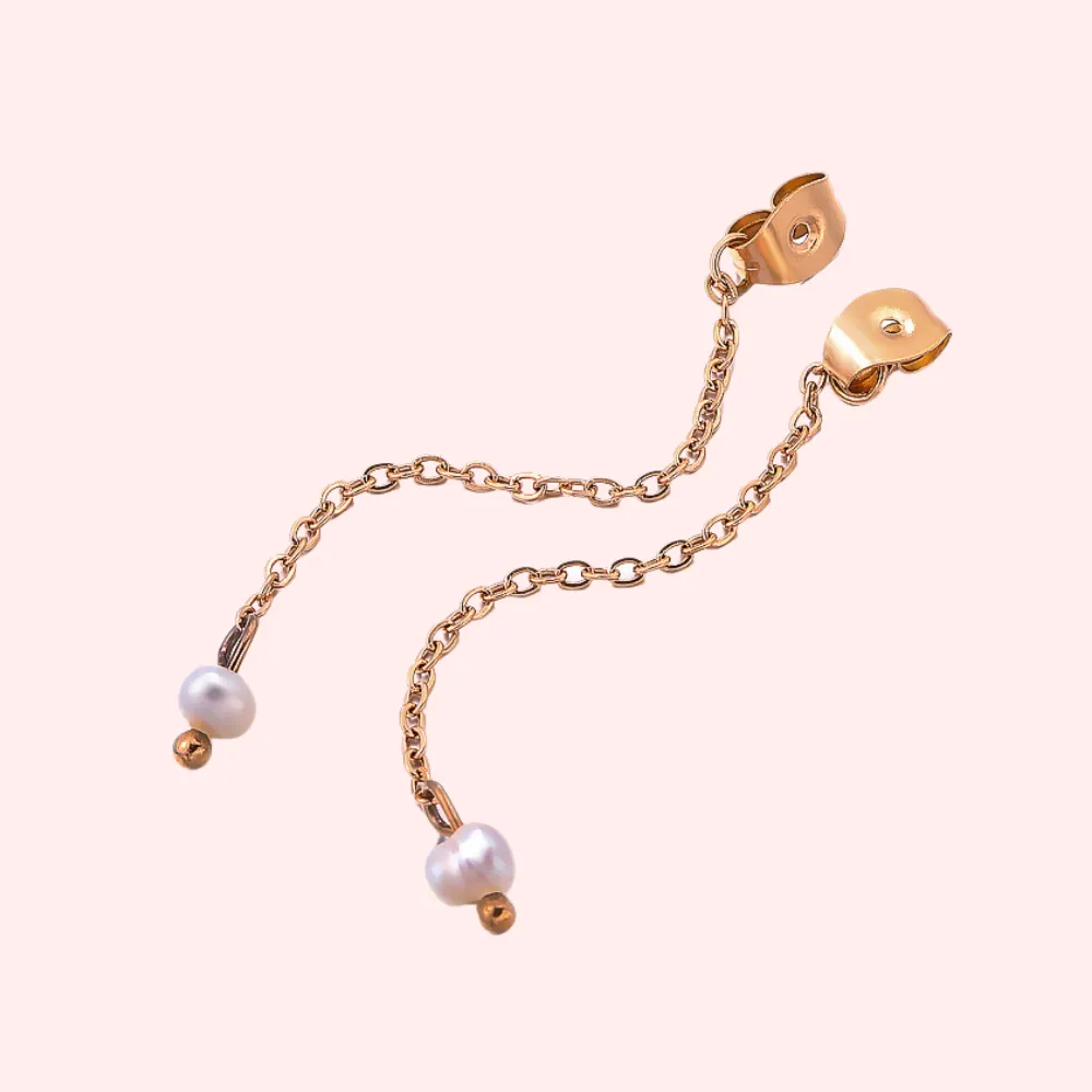 Pearl Drop Hypoallergenic Earring Backs