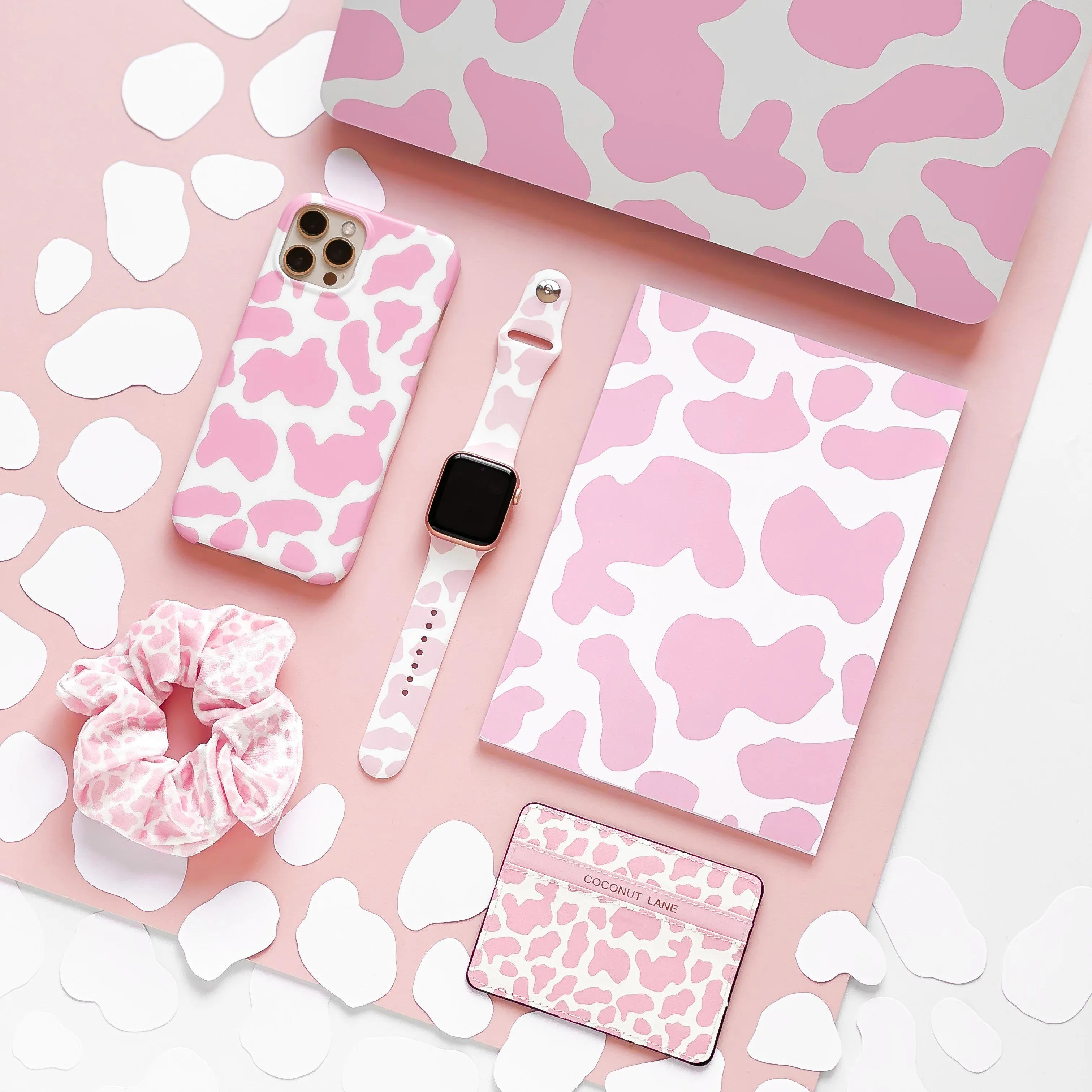 Pink Cow Apple Watch Strap