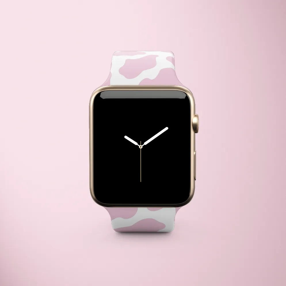 Pink Cow Apple Watch Strap