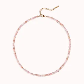 Pink Opal Beaded Necklace