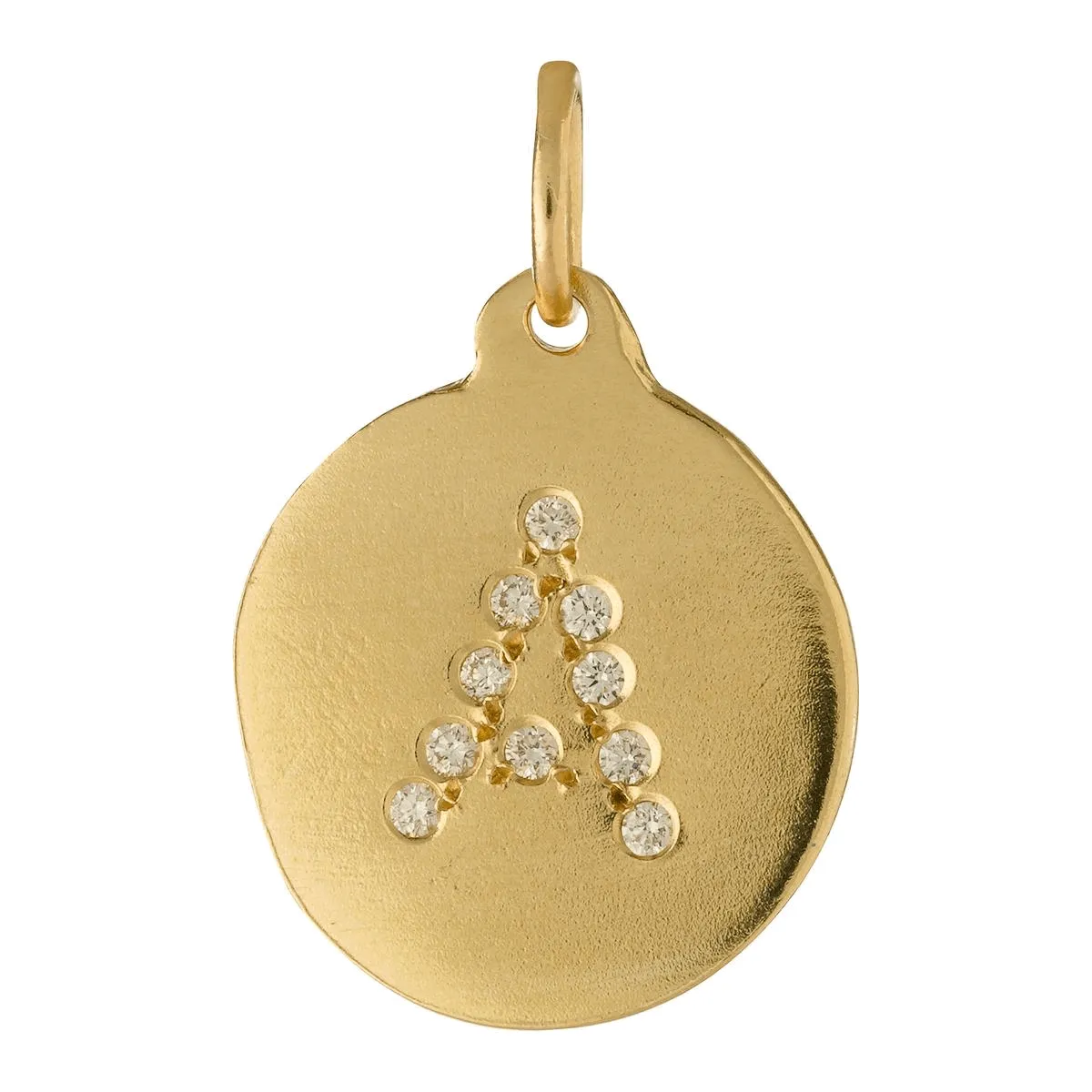 "Q" Alphabet Charm Pavé Diamonds
