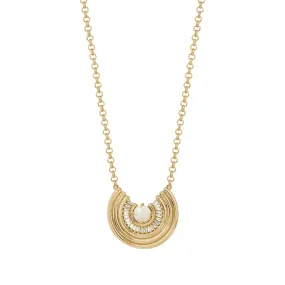 Revival Baguette Necklace -Opal