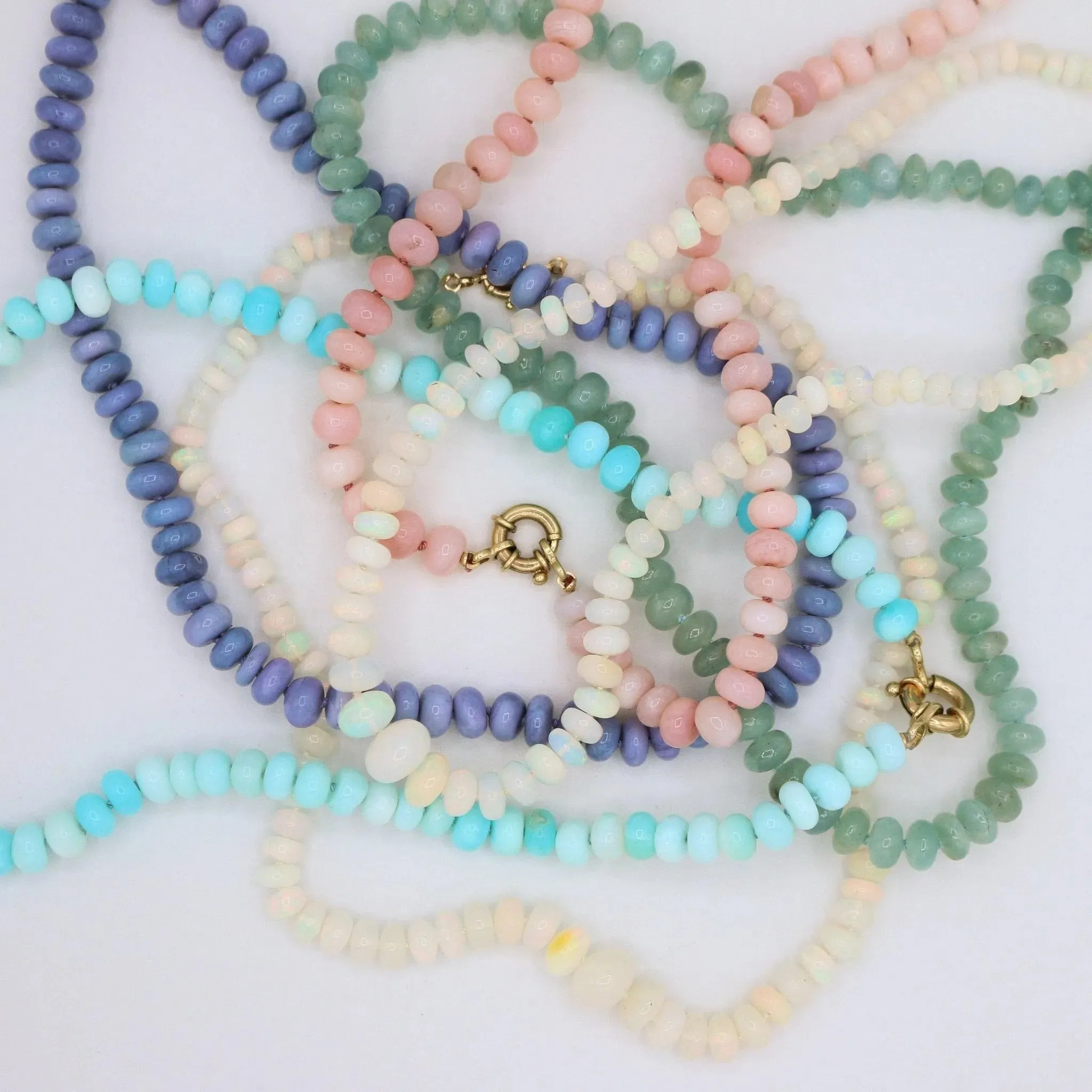 Rosewater Pink Opal Necklace