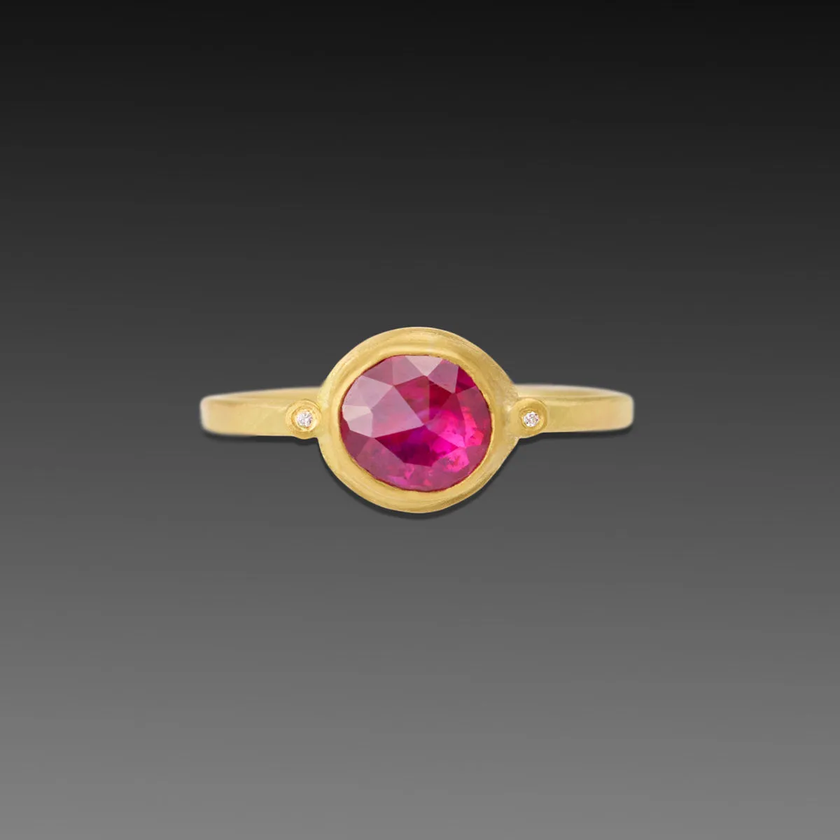Ruby Ring with Diamonds