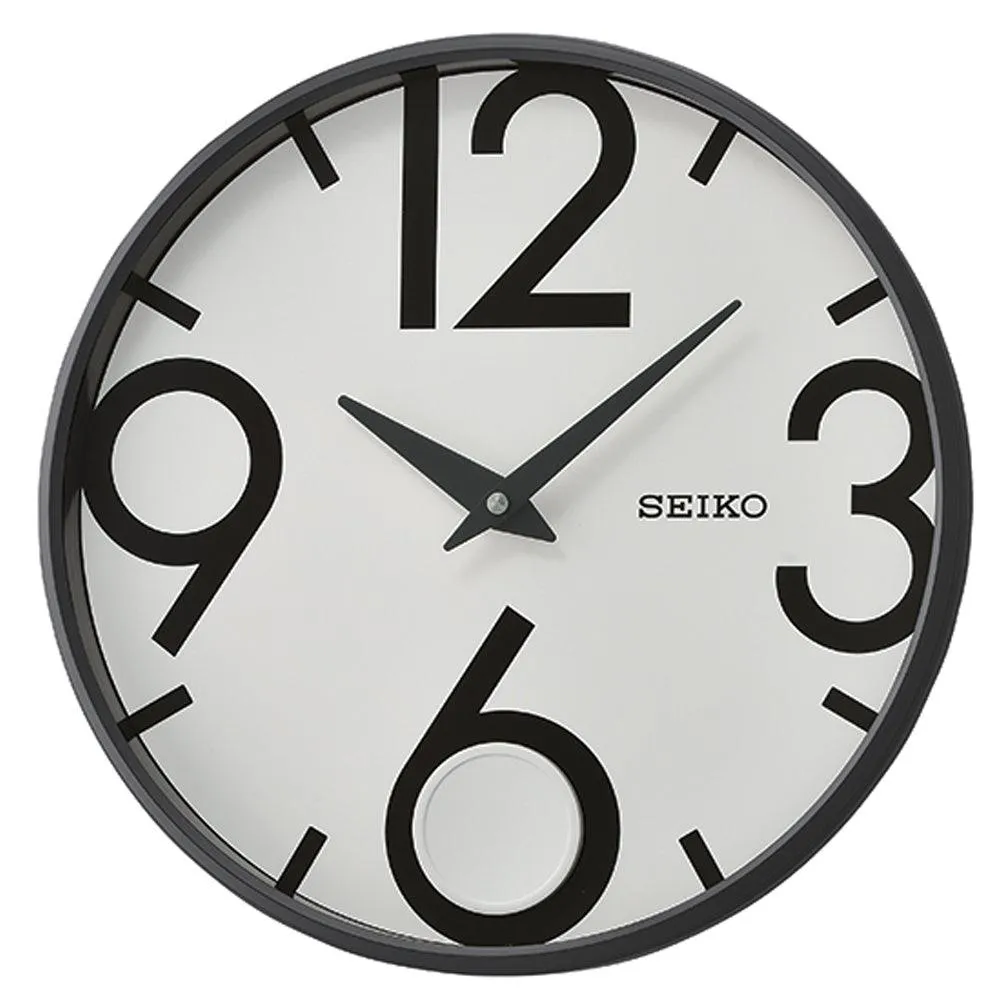 Seiko Large Index Wall Clock with Pendulum QXC239