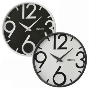 Seiko Large Index Wall Clock with Pendulum QXC239