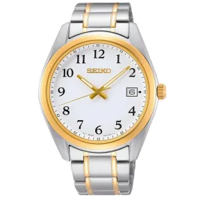 Seiko Two-Tone Mens Quartz Watch SUR460P1