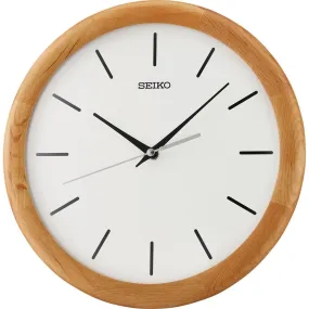 Seiko Wooden Analog Quiet Sweep Wall Clock QXA781