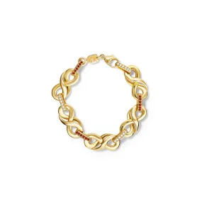 Serpent Geneve Bracelet Yellow Gold - Ruby & Diamond