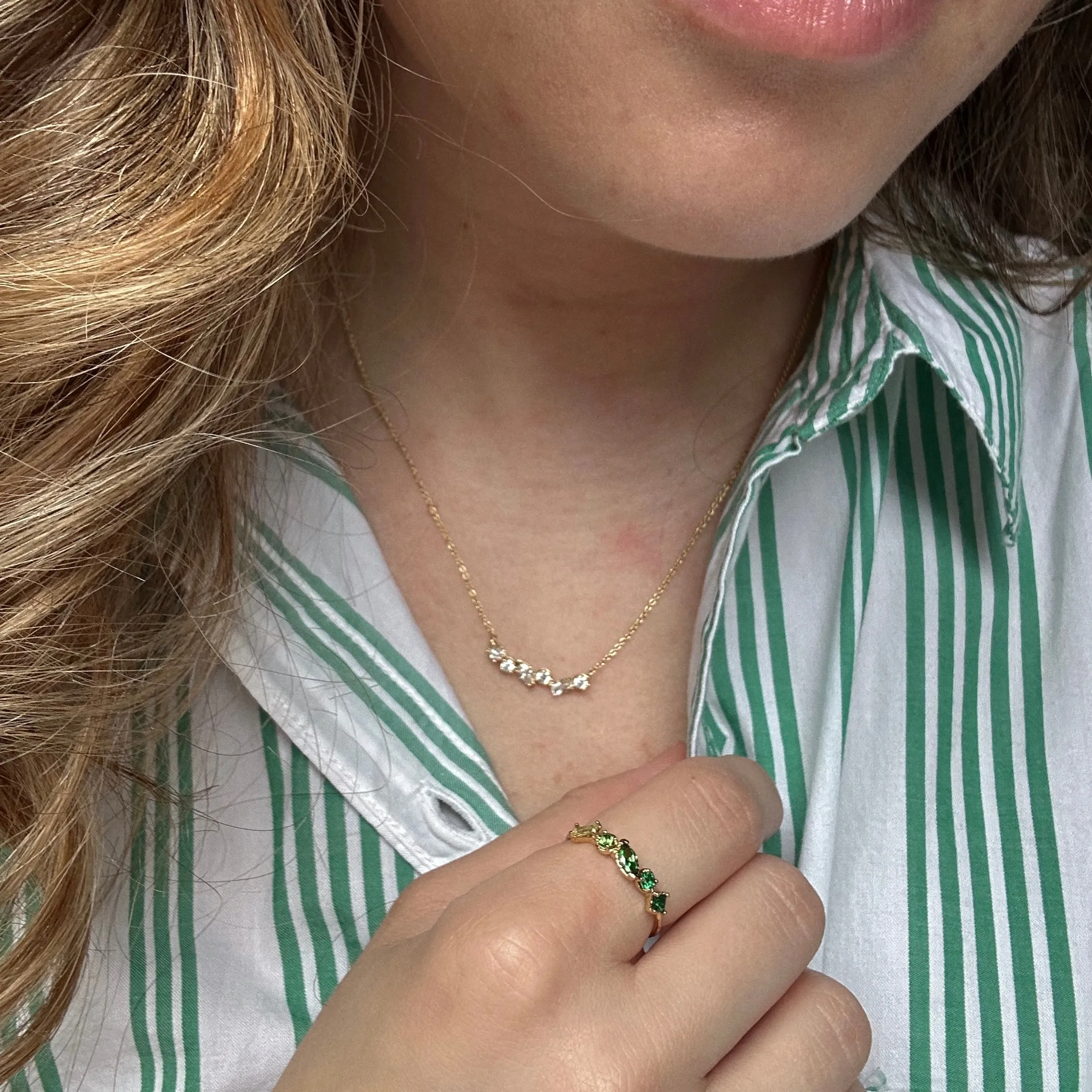 Shades of You Ombre Birthstone Ring and Necklace Gift Set