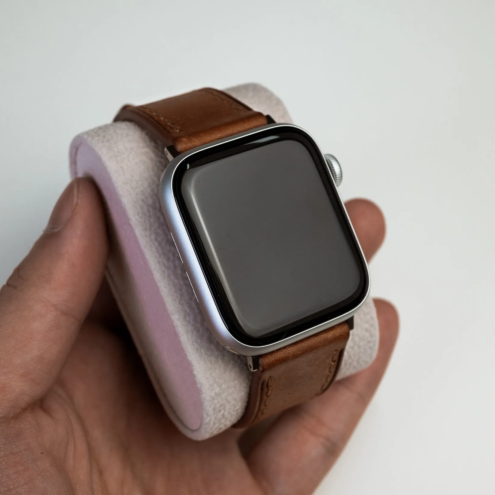 Signature Pueblo Leather Strap in Cognac (Apple Watch)