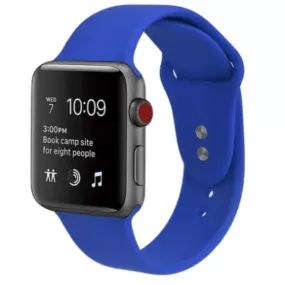 Silicone Sport Replacement Band for Apple Watch Royal Blue