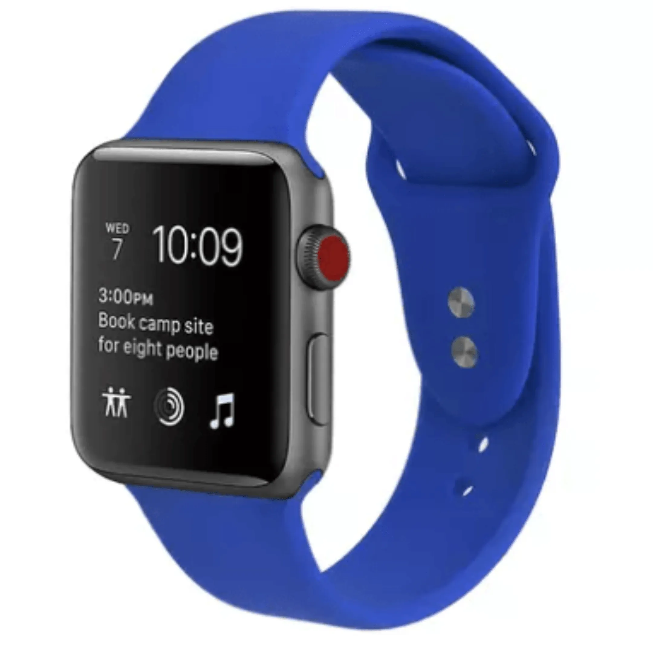 Silicone Sport Replacement Band for Apple Watch Royal Blue
