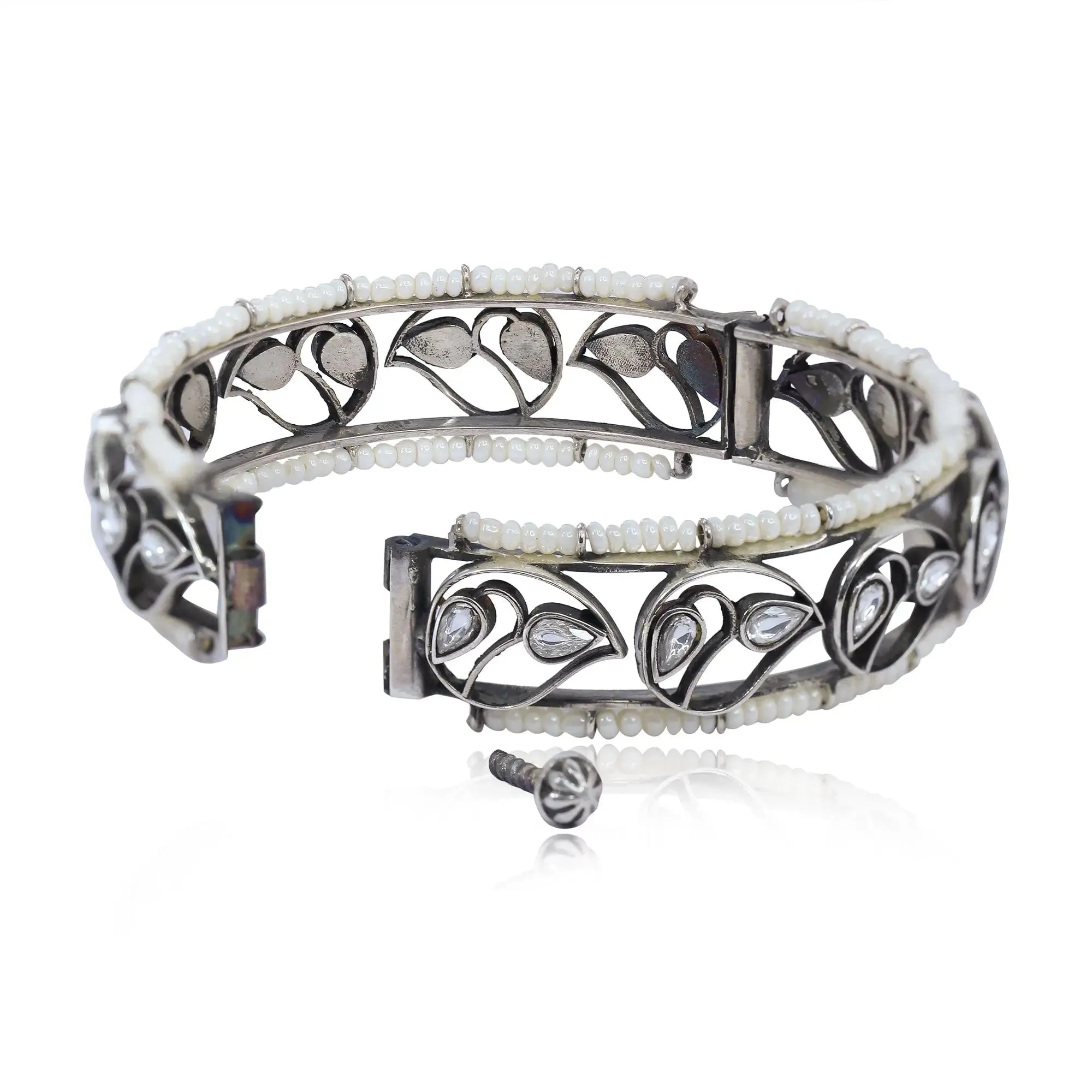 Silver 92.5 Aam Ras Bangle