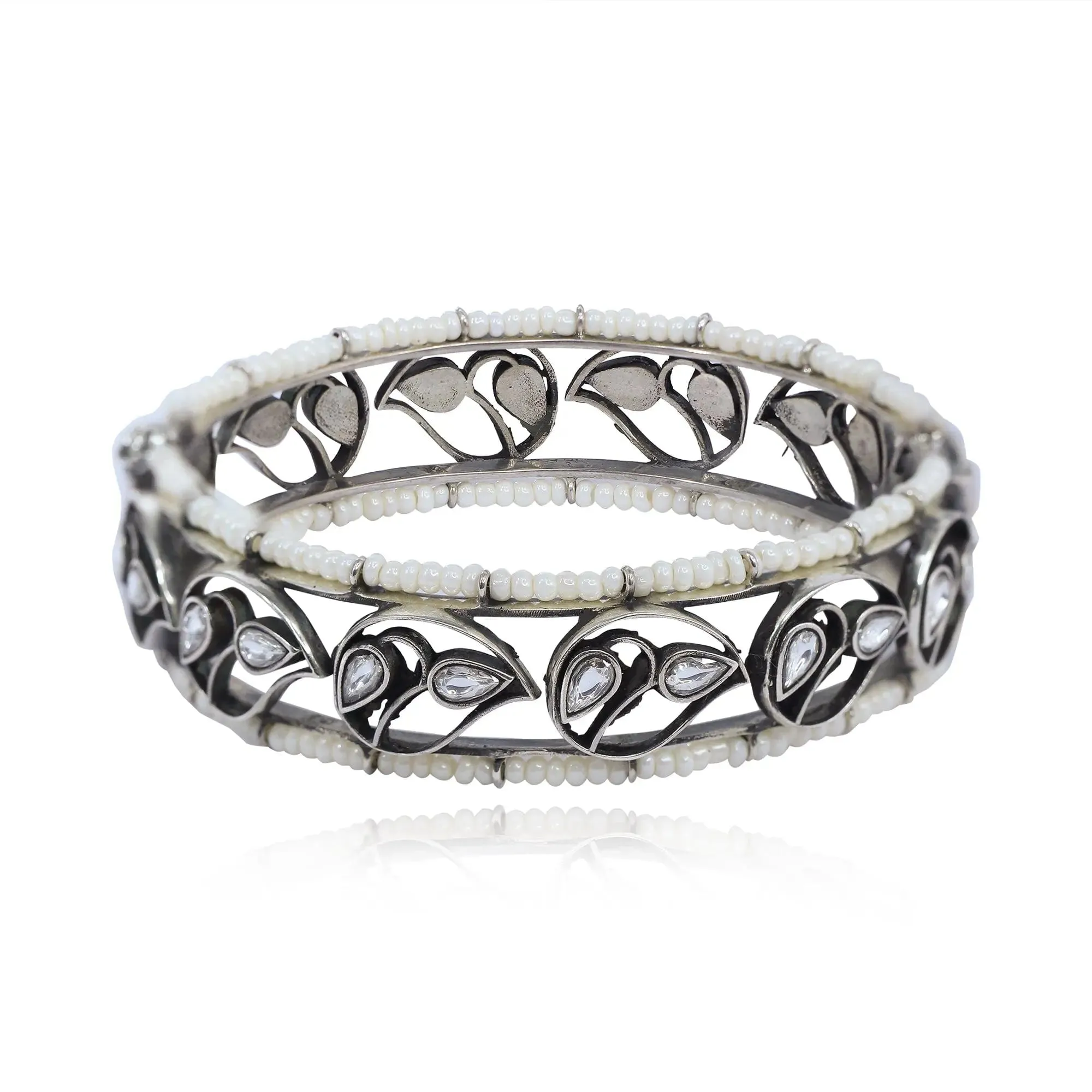 Silver 92.5 Aam Ras Bangle