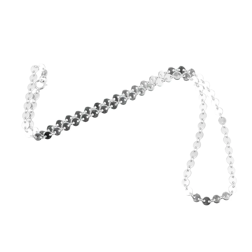 Silver Coin Choker