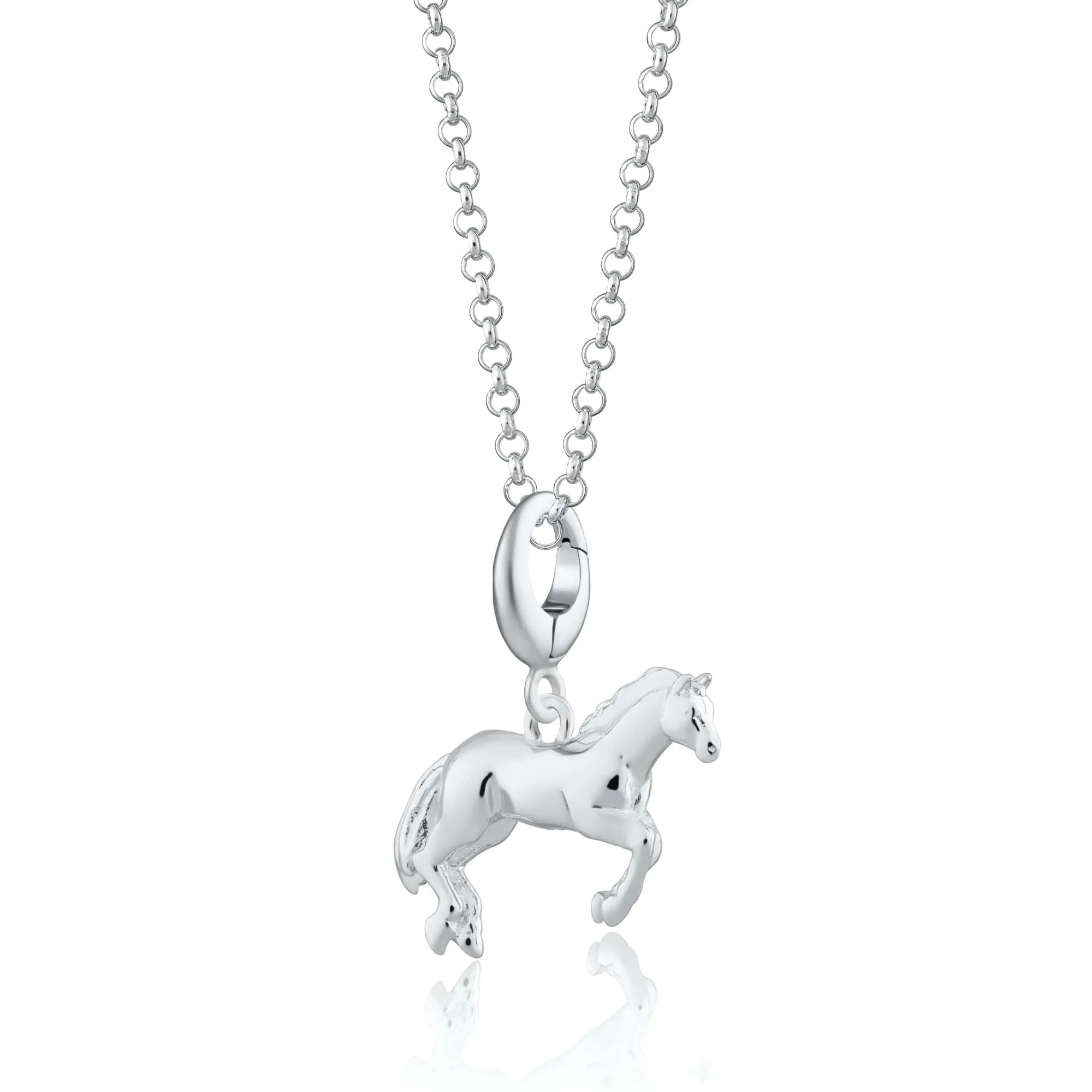 Silver Horse Necklace