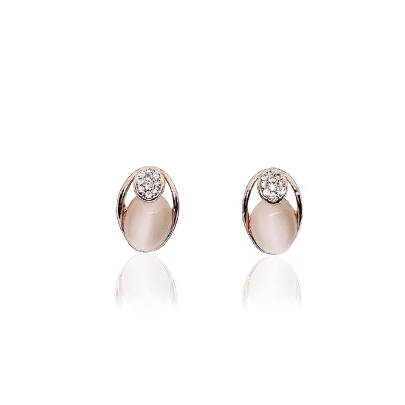 Simulated Moonstone Earrings