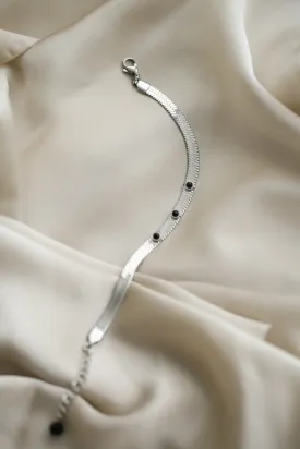 Snake Chain and Onyx Bracelet