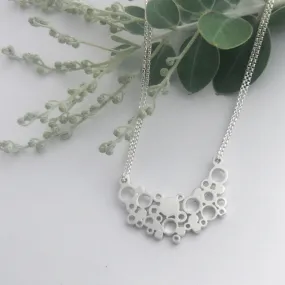 Sterling Silver extra large holly moon necklace