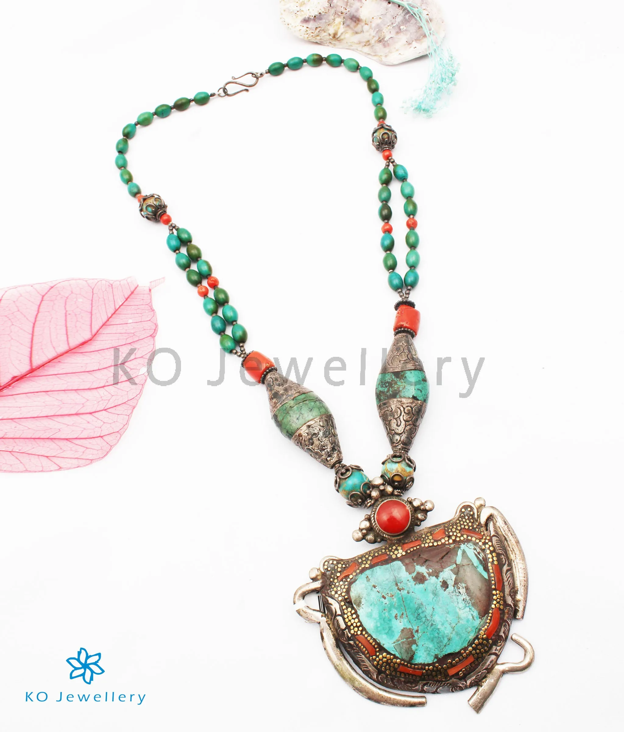 The Bohemian Turquoise Antique Silver Necklace
