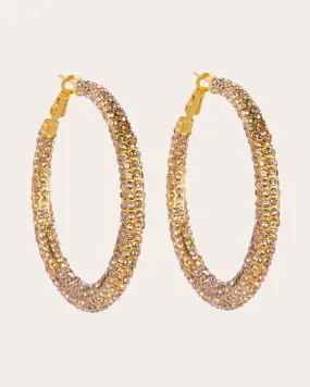 The Gisele hoops - champagne