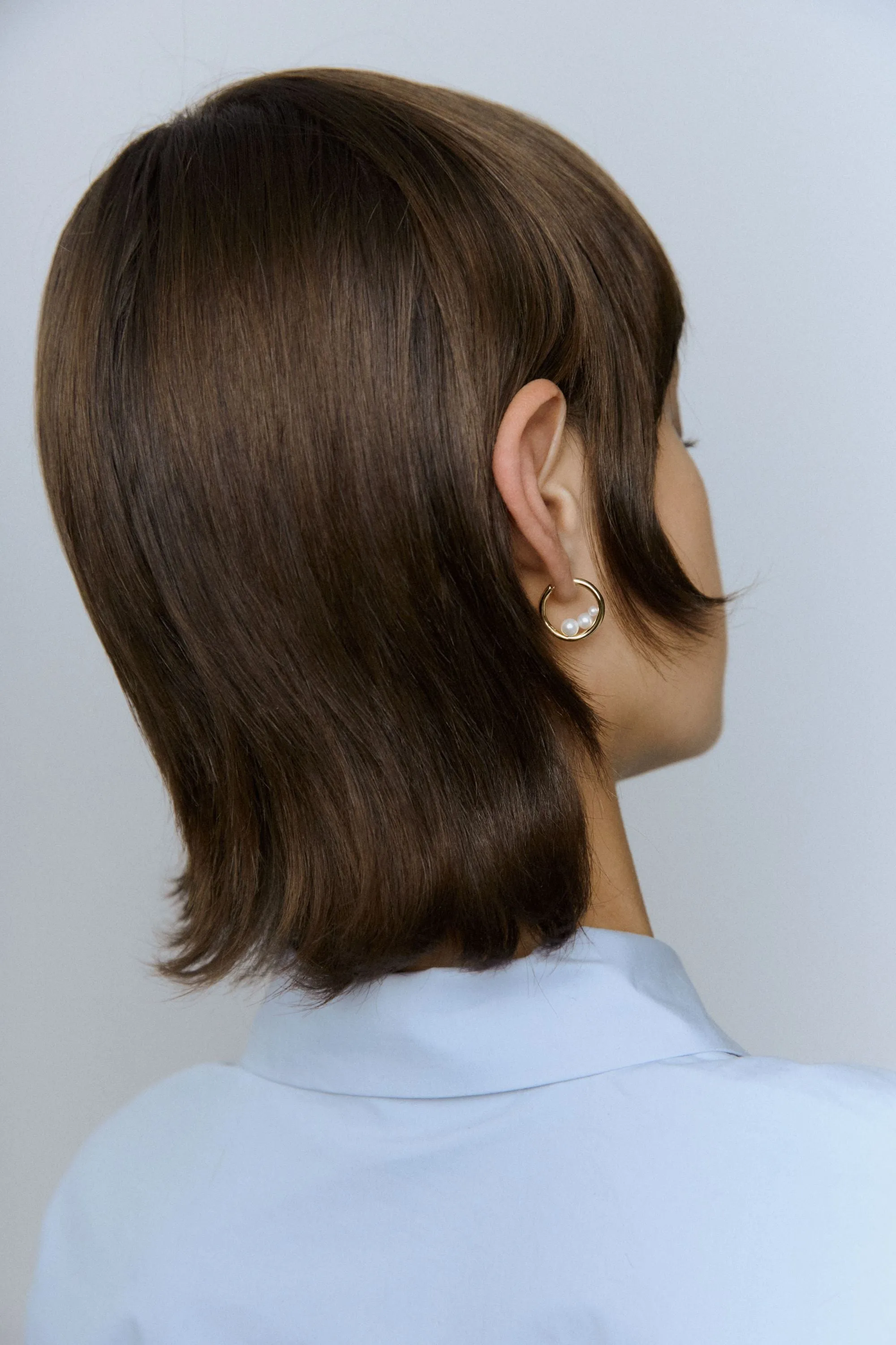 Trio Pearl Hoops
