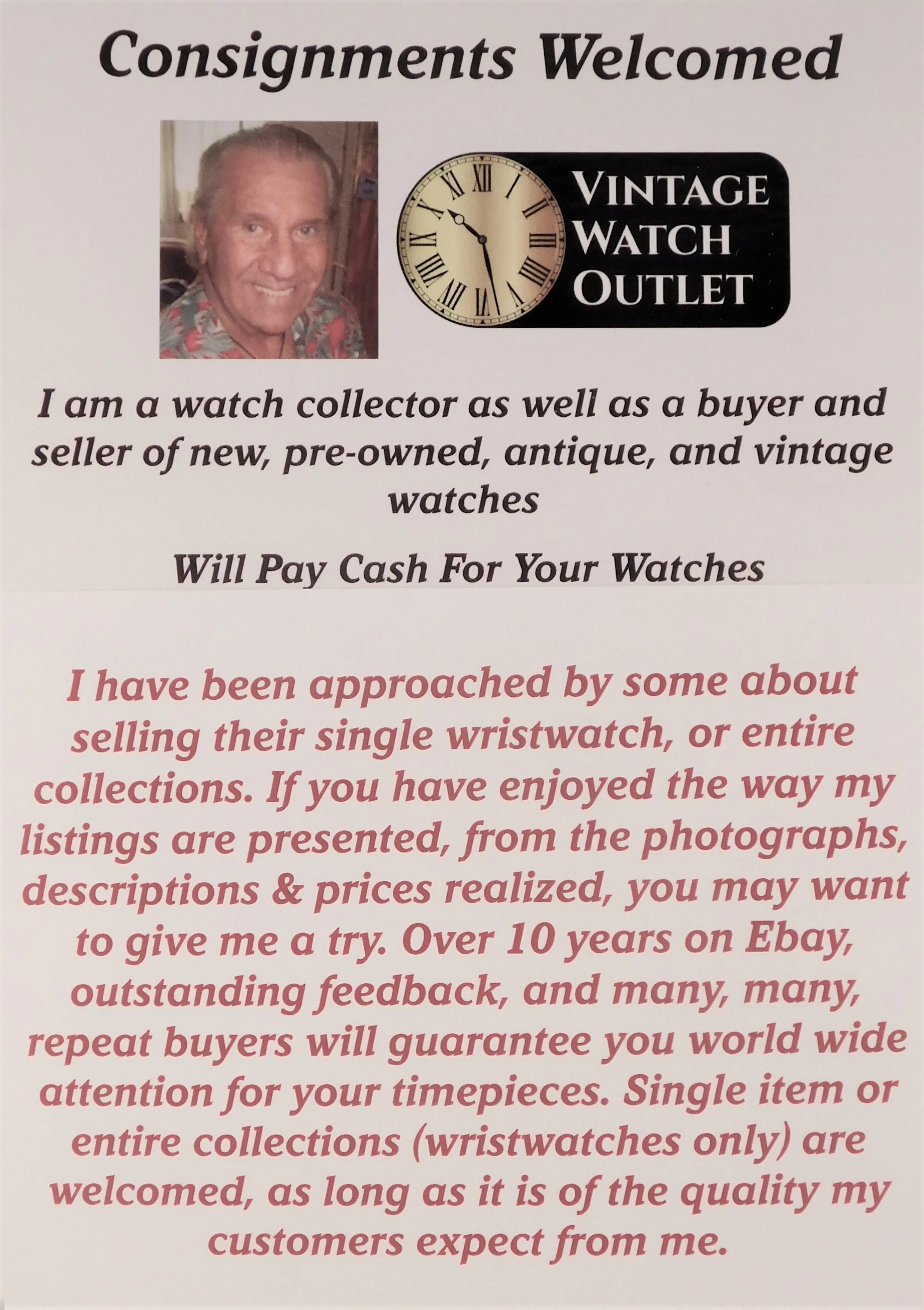 Waltham 21 Jewel Swiss Manual Wind Gold Plated Vintage 1960's Men’s Watch...33mm