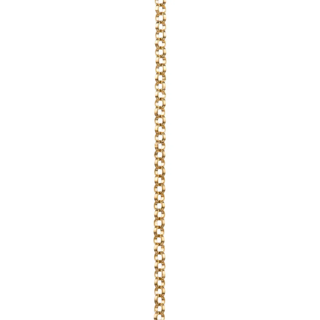 Wavy Bar Necklace in Gold